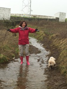 Well mostly better paths- Sharon did have to swim across this one