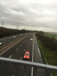 Over the M4 we go