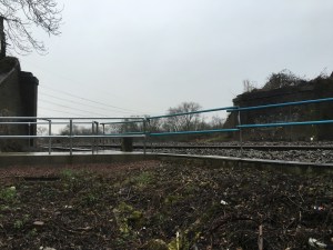 Left and right are the bridge, in the middle isn't a bridge