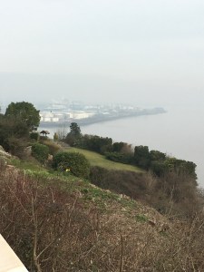 Looking back towards Cardiff