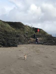 Up we go at Ynys Cyngar